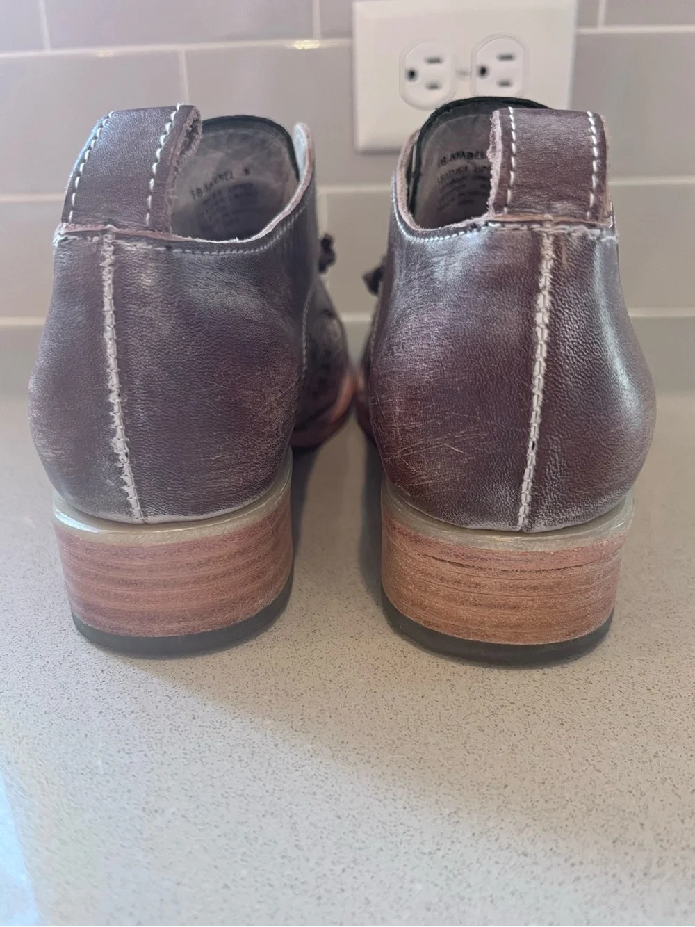 Freebird Steve Madden Leather Mabel Multi Oxford Sz 8